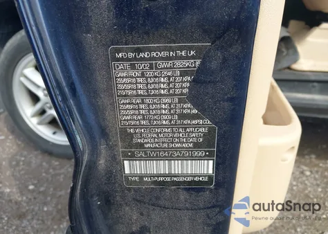 2003 Land Rover Discovery Se z USA, uszkodzony, nr VIN SALTW16473A791999